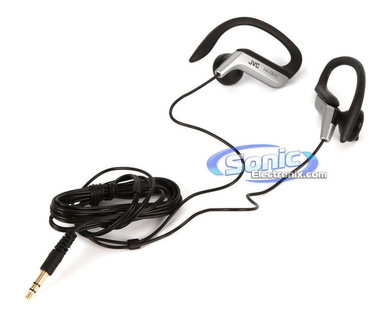 JVC HAEB75S (HA-EB75-S) Splash-Proof Sports-Clip In-Ear Headphones - Silver Image 2