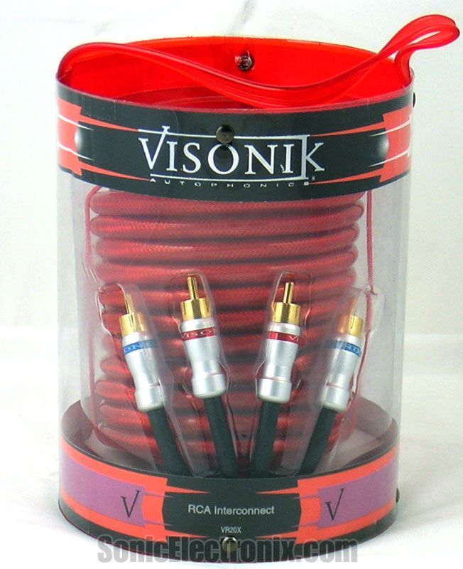 Visonik VR20X 20' Braided Competition RCA Image 2