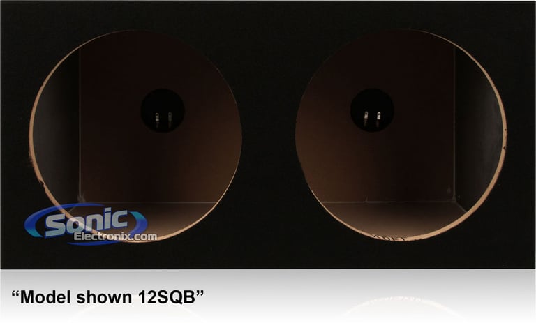 10SQB - Dual 10" Sealed MDF Car Sub Box Image 2