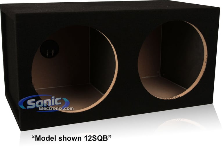 10SQB - Dual 10" Sealed MDF Car Sub Box Image 1