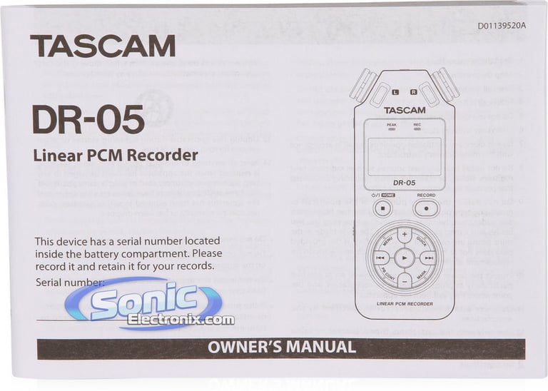 Tascam DR-05 Image 9