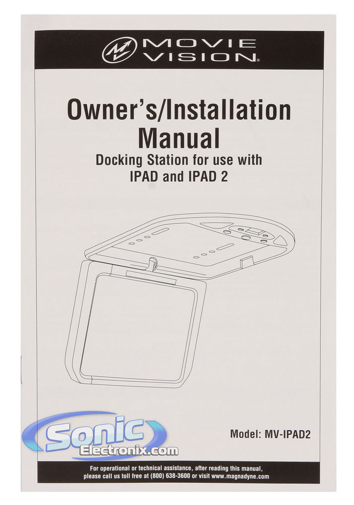 Mobile Vision MV-IPAD2-KC (Cream) In-Vehicle System and Dock for iPad Open Box Image 15