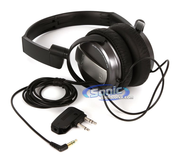 Sony MDR-NC7/BLK (MDRNC7/BLK) Noise Cancelling Headphones - Black Image 2
