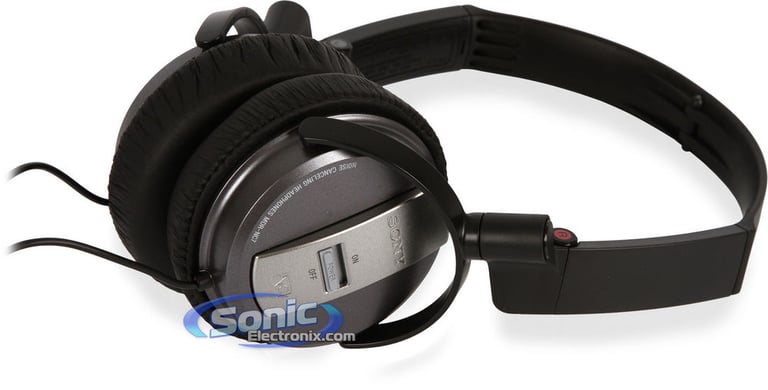 Sony MDR-NC7/BLK (MDRNC7/BLK) Noise Cancelling Headphones - Black Image 4