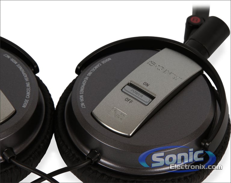 Sony MDR-NC7/BLK (MDRNC7/BLK) Noise Cancelling Headphones - Black Image 6