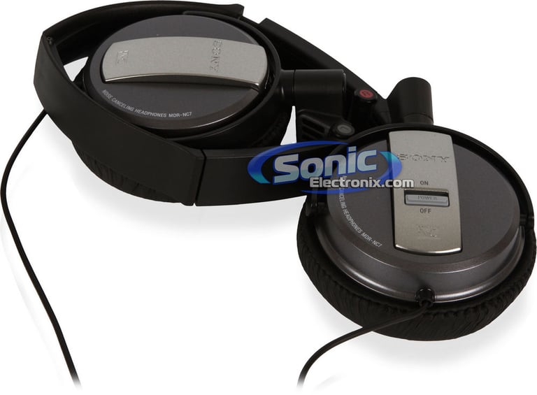 Sony MDR-NC7/BLK (MDRNC7/BLK) Noise Cancelling Headphones - Black Image 7