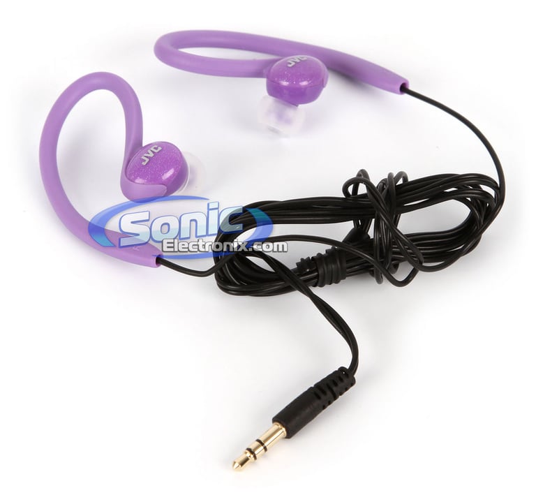 JVC HA-EBX85-V  (HAEBX85-Violet) Sports-Clip In-Ear Headphones Image 2