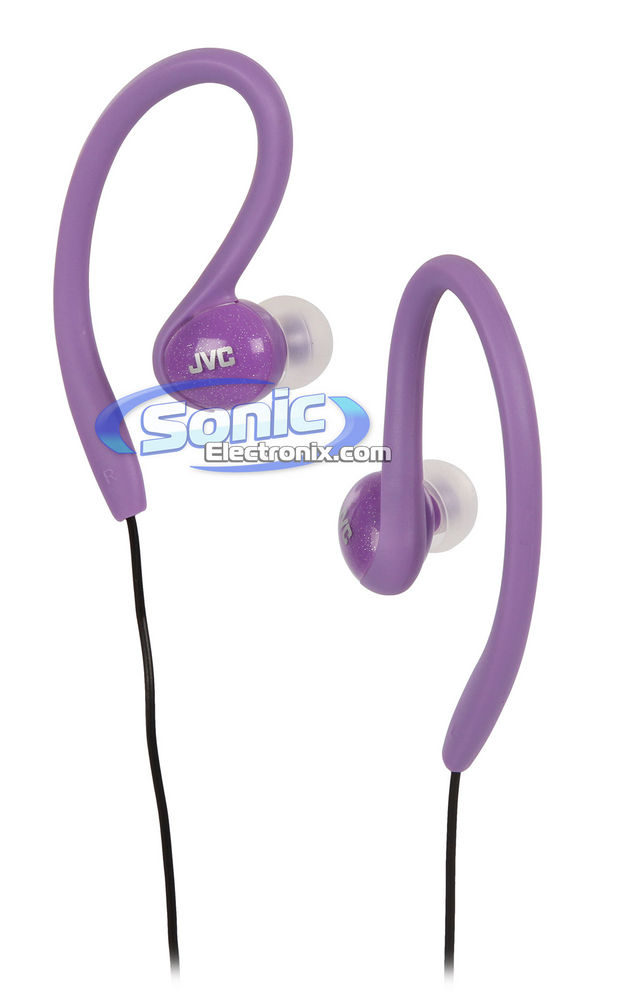 JVC HA-EBX85-V  (HAEBX85-Violet) Sports-Clip In-Ear Headphones Image 1