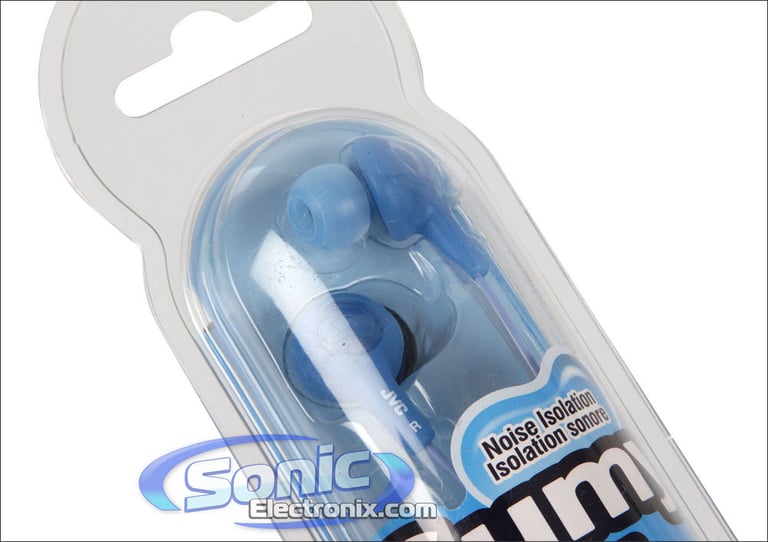 JVC HAFX5A (HA-FX5-A) Gummy-Plus In-Ear Headphones - Blue Image 3