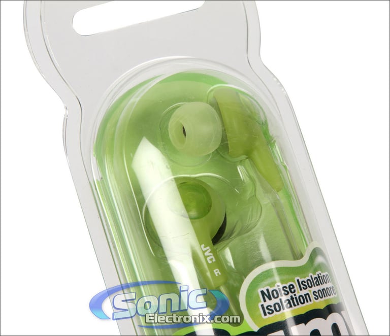 JVC HAFX5G (HA-FX5-G) Gummy-Plus In-Ear Headphones - Green Image 3