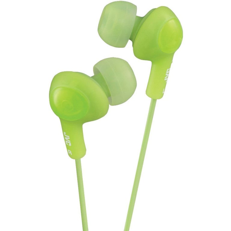 JVC HAFX5G (HA-FX5-G) Gummy-Plus In-Ear Headphones - Green Image 1