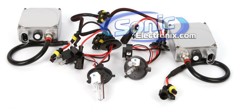 Elite Series H4-5K-SB HID Xenon Headlights Image 1