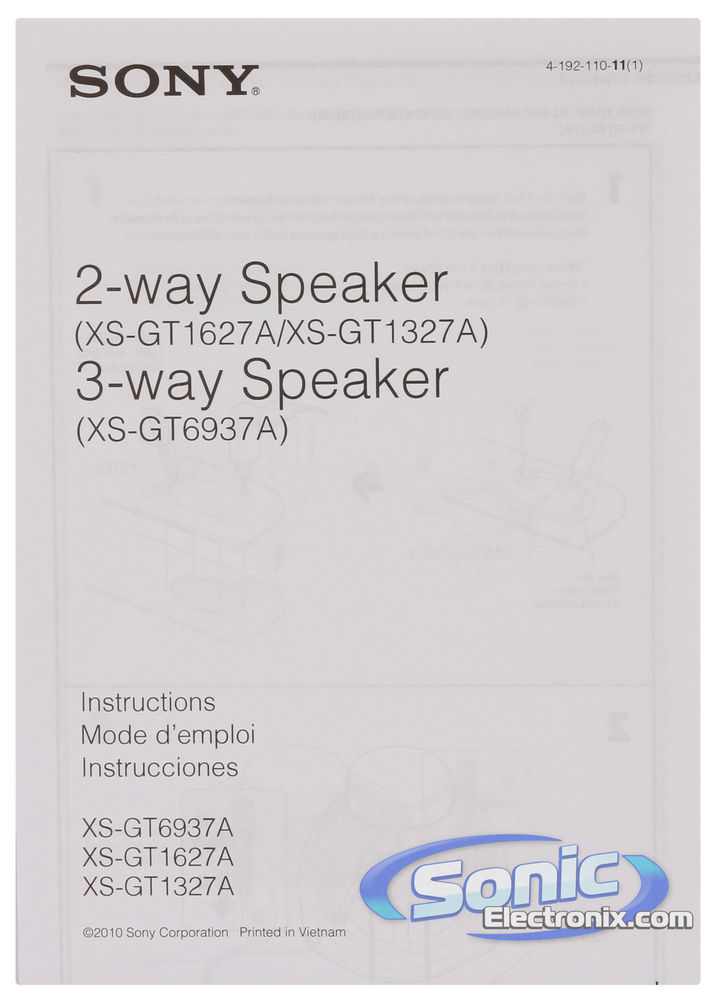 Sony XS-GT1327A Image 8