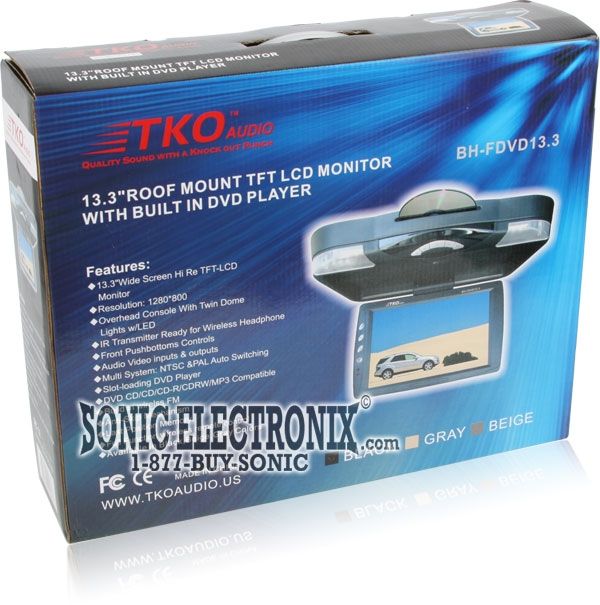 TKO Audio BH-FDVD13.3 (Black) Image 5