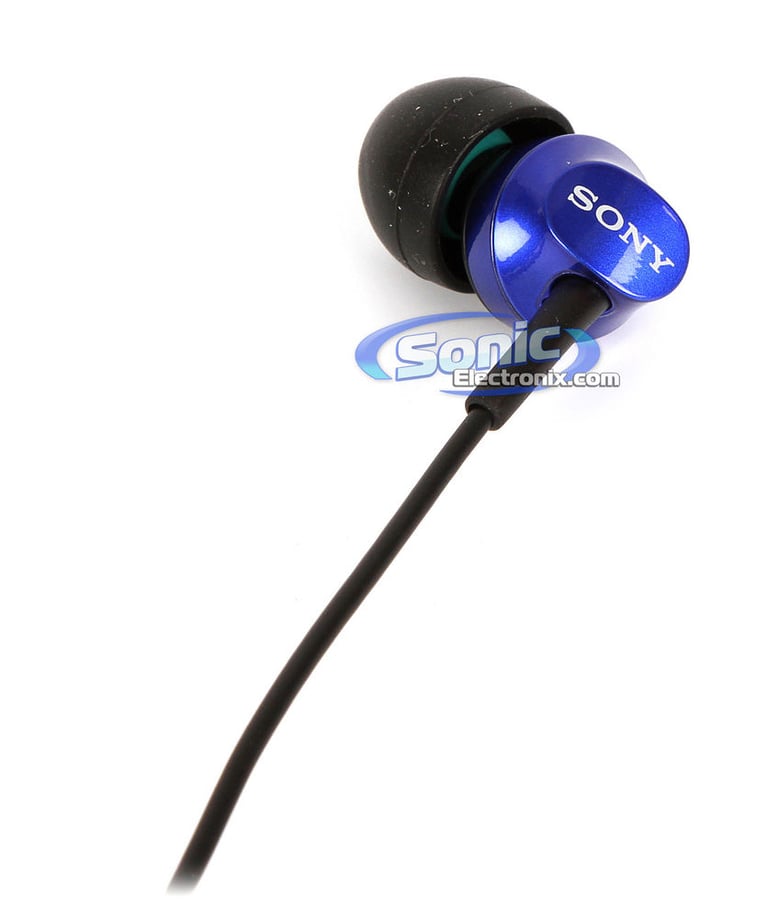 Sony MDREX58V/BLU (MDR-EX58/BLU) Blue Earbuds In-Ear Headphones Image 5