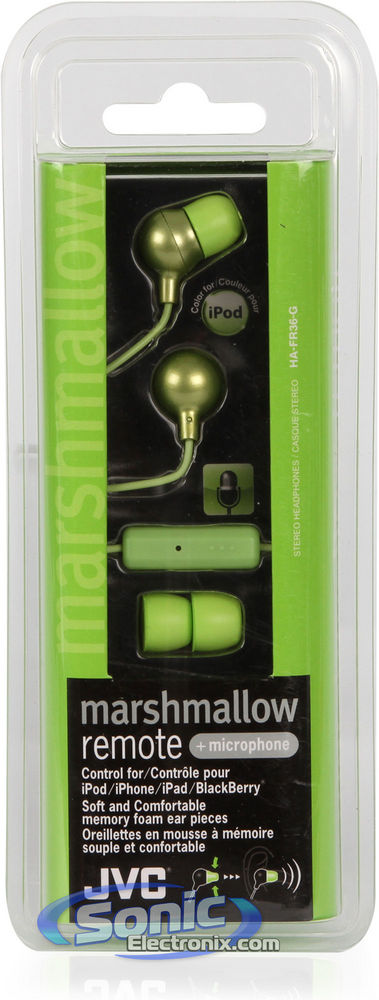 JVC HAFR36G Green Marshmallow In-Ear Headphones/Earbuds Image 8