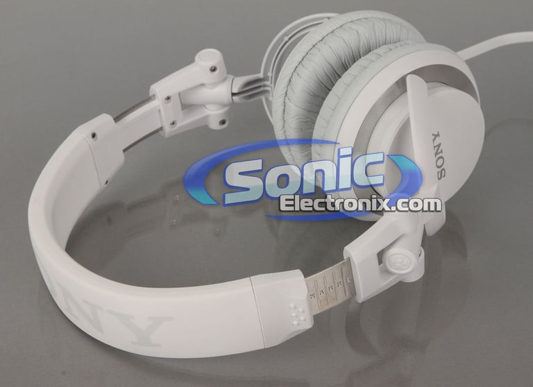 Sony MDR-V55/WHI (MDRV55-WHI) DJ Style Headphones - White Image 5