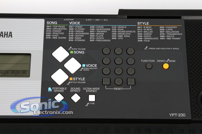 Yamaha YPT-230 Image 5