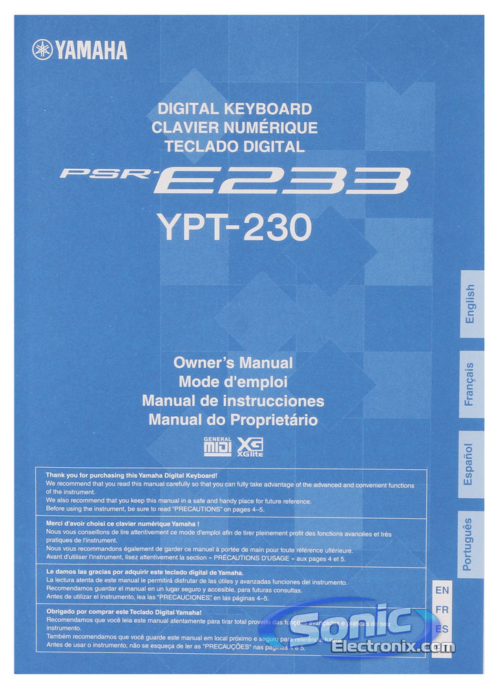 Yamaha YPT-230 Image 9