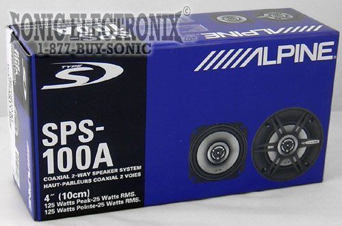 Alpine SPS-100A 4" 2-way Type S Image 3