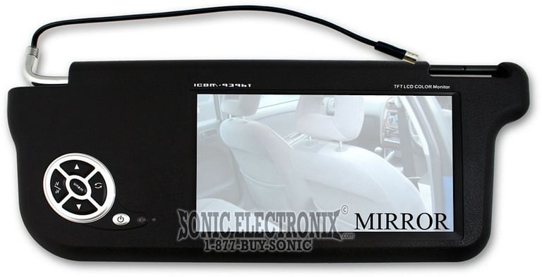 Performance Teknique ICBM-9396T Black 7.8" Sunvisor LCD Monitor Image 3