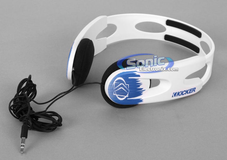 Kicker HP201W (White) Active-Style Stereo Headphones Image 2