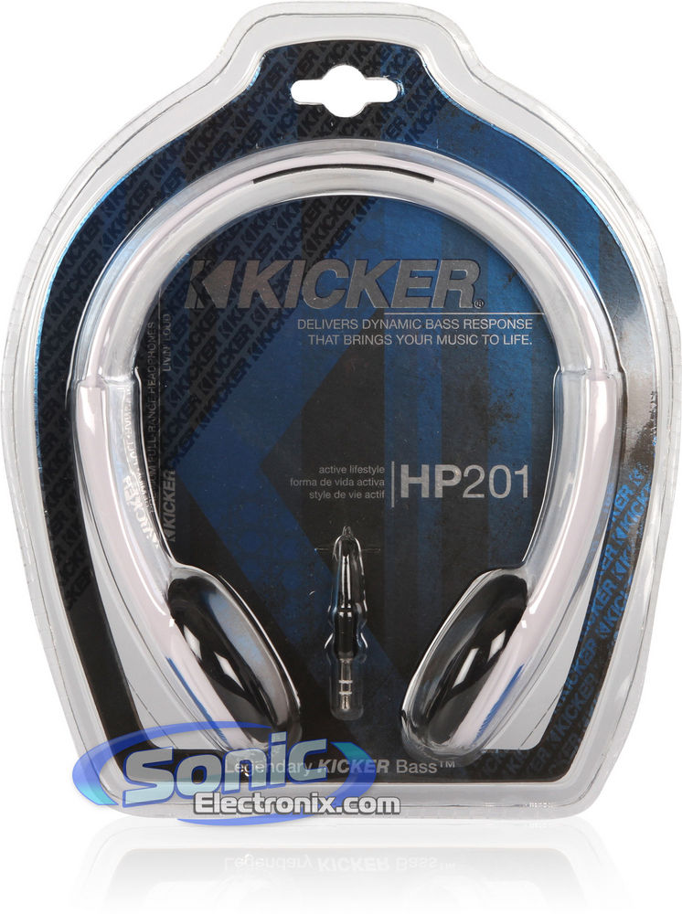 Kicker HP201W (White) Active-Style Stereo Headphones Image 5