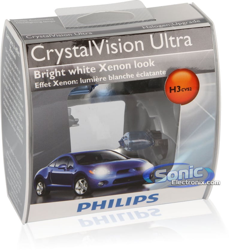 Philips H3 (12336) CrystalVision Ultra 4000K Halogen Bulbs Image 2
