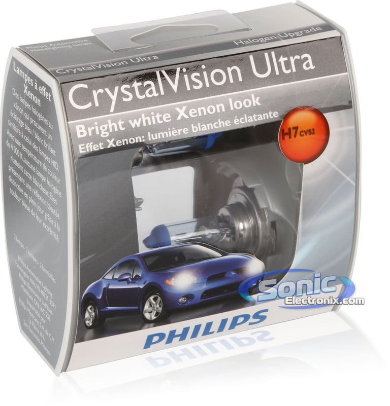 Philips H7 (12972) CrystalVision Ultra 4000K Halogen Bulbs Image 2