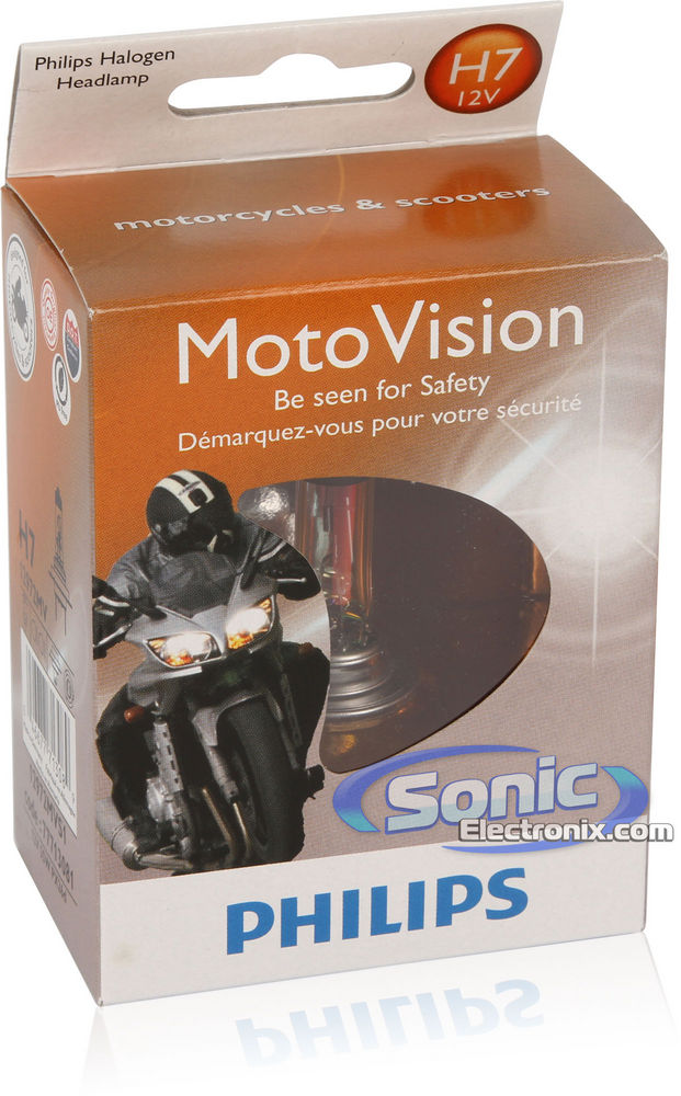 Philips H7 (12972) MotoVision Halogen Bulb Image 2