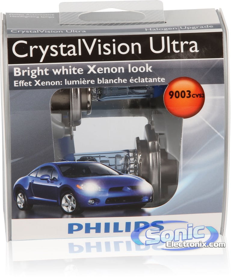 Philips 9003 (HB2) CrystalVision Ultra 4000K Halogen Bulbs Image 2