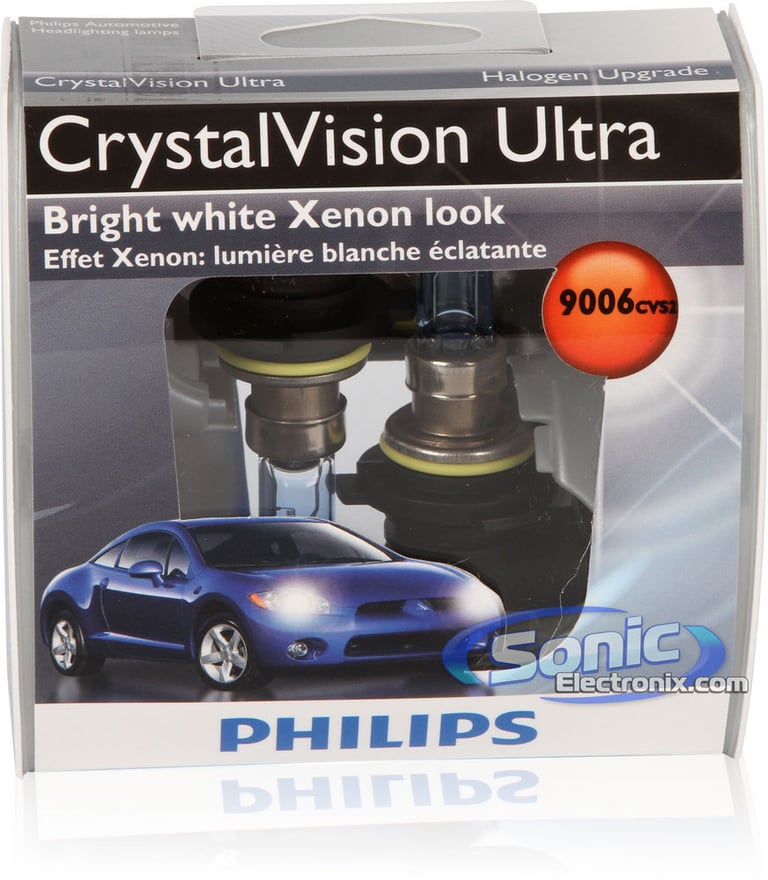 Philips 9006 (HB4) CrystalVision Ultra 4000K Halogen Bulbs Image 2
