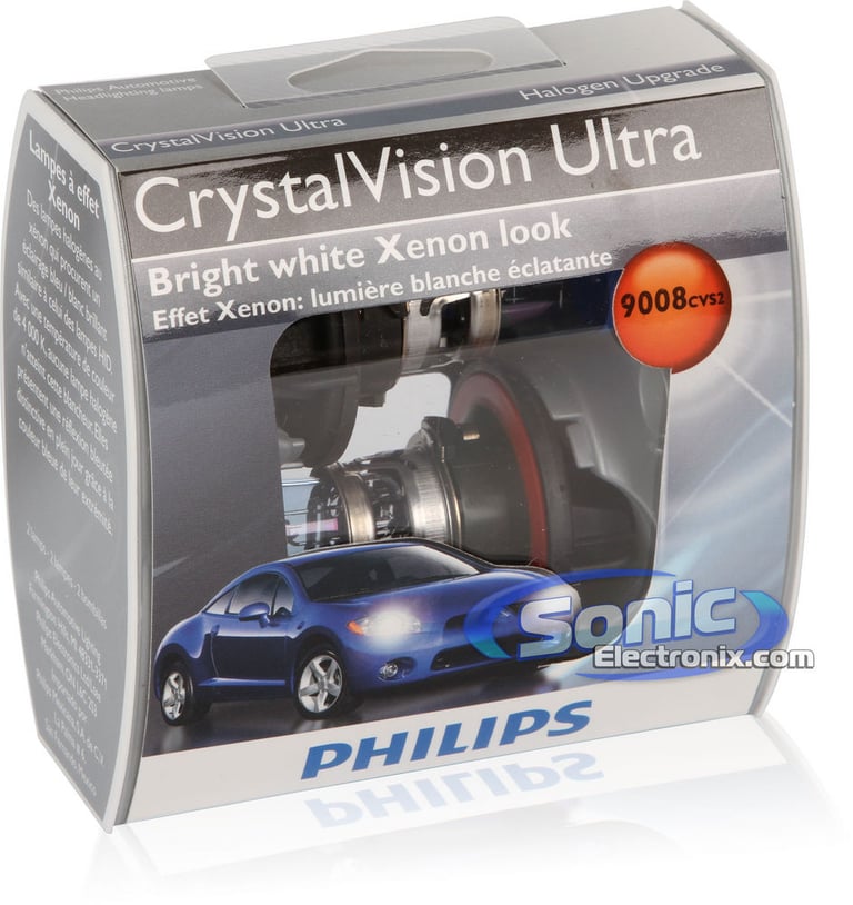Philips 9008 (H13) CrystalVision Ultra 4000K Halogen Bulbs Image 2