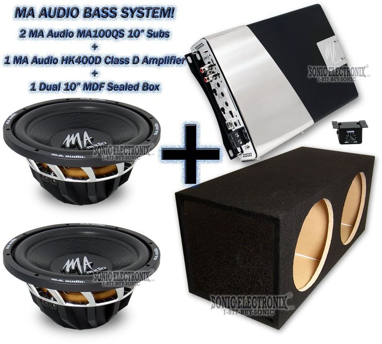 MA Audio Dual 10" QS Complete Bass Package Image 1
