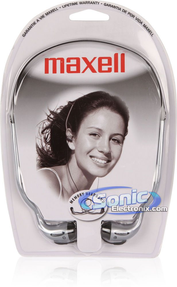Maxell HB-202 (190317) Lightweight Stereo Headbuds - Black Image 2