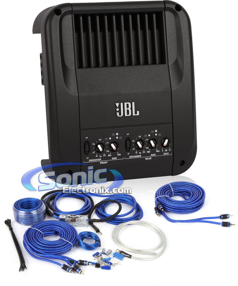 JBL GTO-504EZ_SK6681 4-Channel A/B Car Amplifier and 8 Gauge Amplifier Installation Kit Image 1