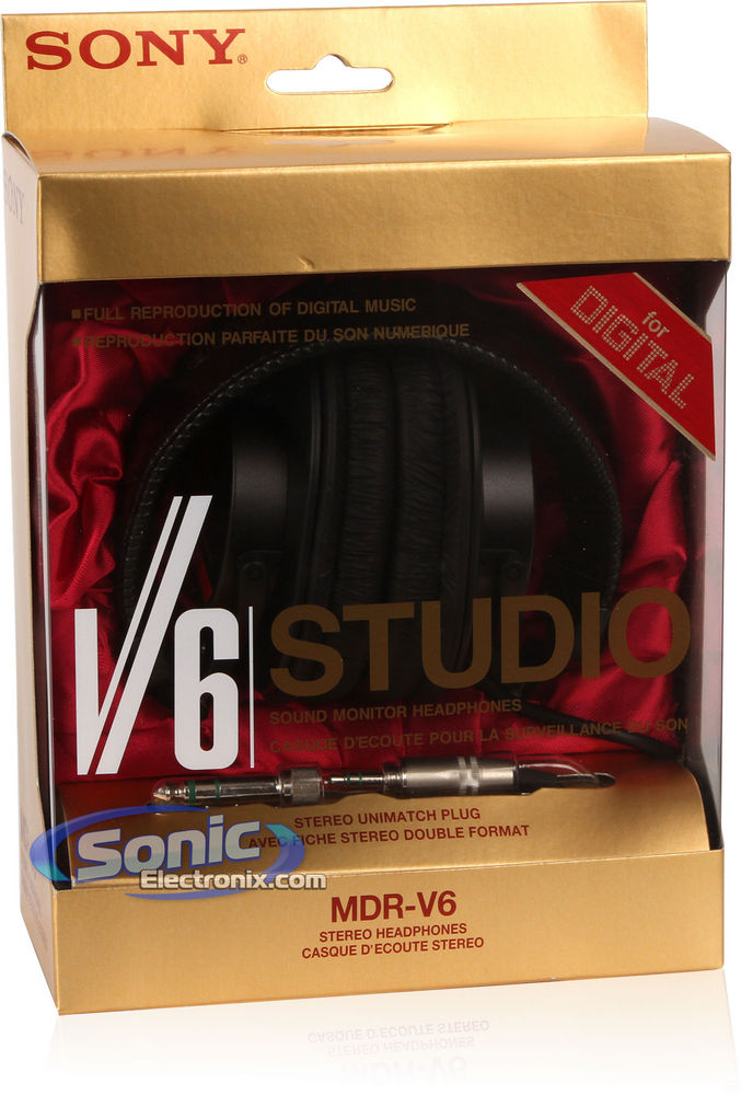Sony MDR-V6 (MDRV6) Studio Monitor Series Headphones Image 9