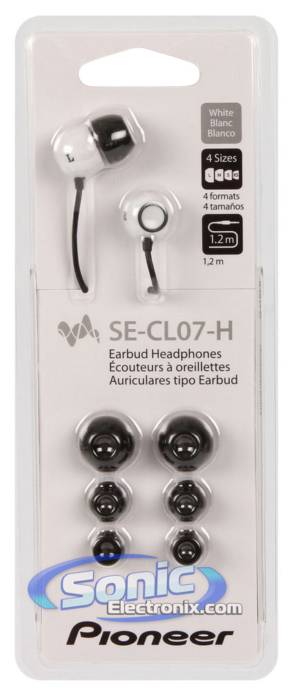 Pioneer SE-CL07-H (White) Core Audio Earphones Image 4