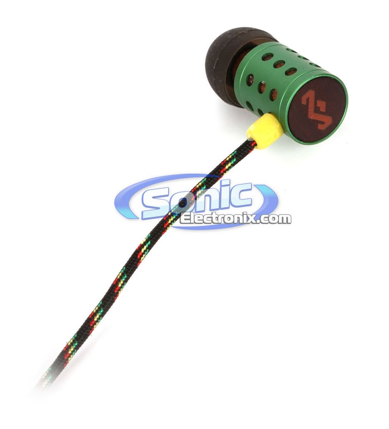 House of Marley Jammin' Midnight Ravers (EM-JE020-RA) In-Ear Headphones - Rasta Image 2
