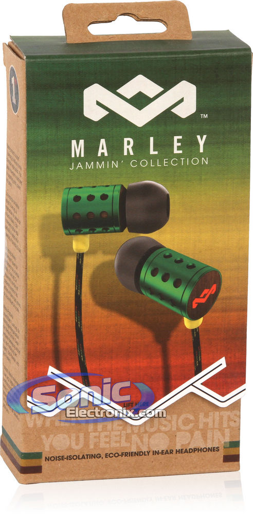 House of Marley Jammin' Midnight Ravers (EM-JE020-RA) In-Ear Headphones - Rasta Image 7
