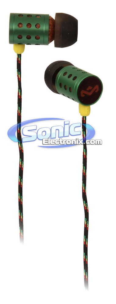 House of Marley Jammin' Midnight Ravers (EM-JE020-RA) In-Ear Headphones - Rasta Image 1