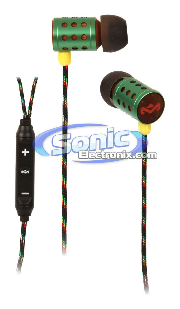House of Bob Marley Midnight Ravers (EM-JE023-RA) In-Ear Headphones/Earbuds - Rasta Image 1