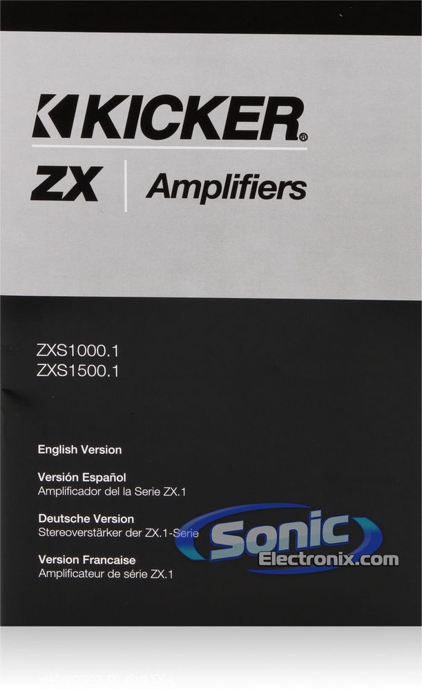 Kicker ZXS1500.1 (12ZXS1500.1) Like New Image 7
