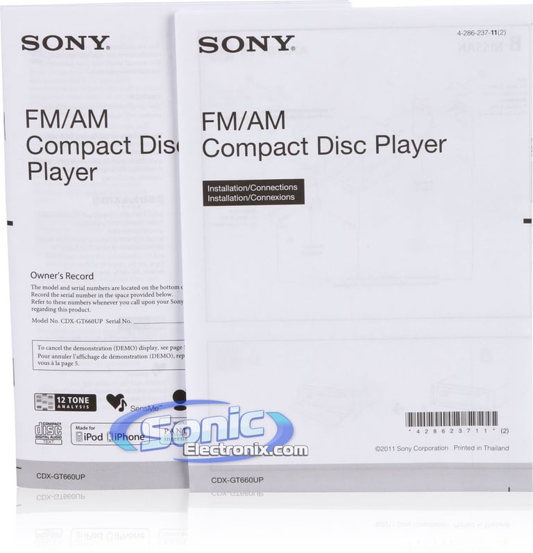 Sony CDX-GT660UP & RC-100IP USB to iPod Cable Image 8