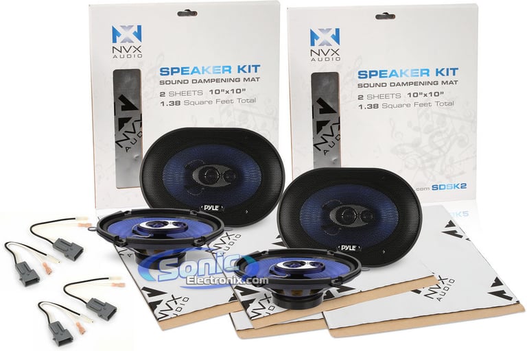 Pyle PL573BL Ford Speaker Upgrade Kit w/ Sound Dampening Image 1