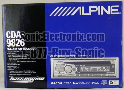 Alpine CDA-9826 Image 2