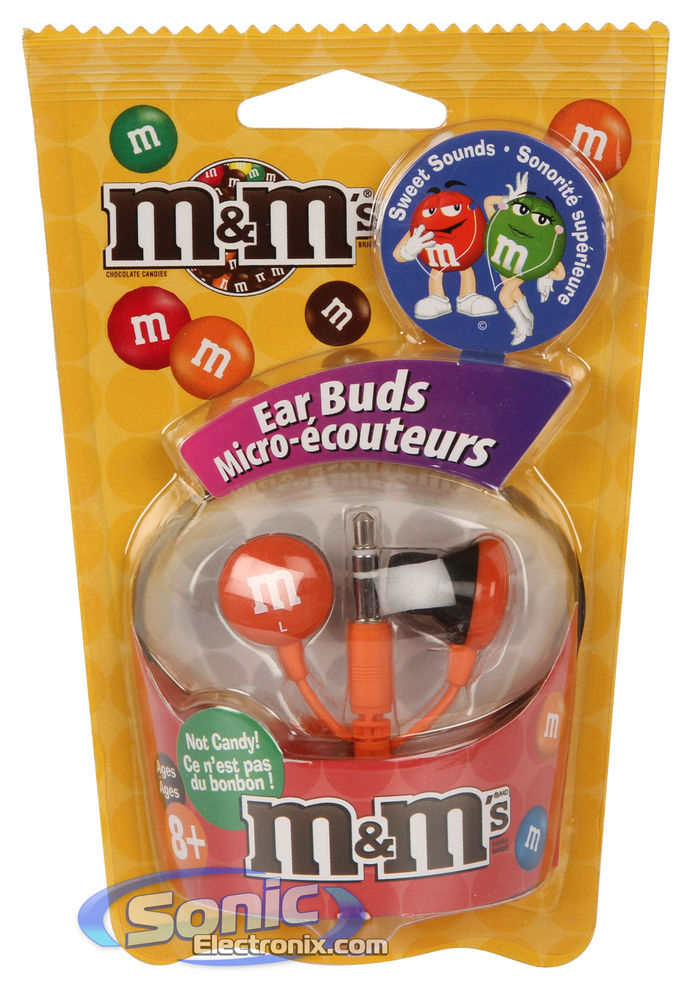 Maxell MMEB-O (190553) Orange M&M's Headphones/Earbuds Image 3
