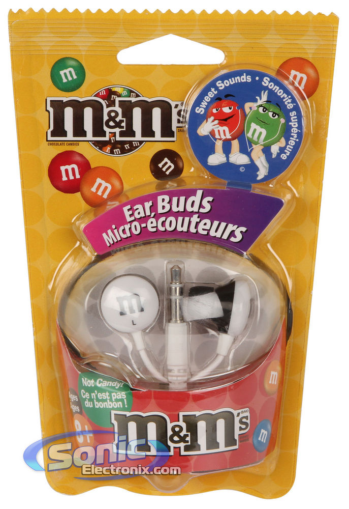 Maxell MMEB-W (190554) White M&M's In-Ear Headphones/Earbuds Image 3