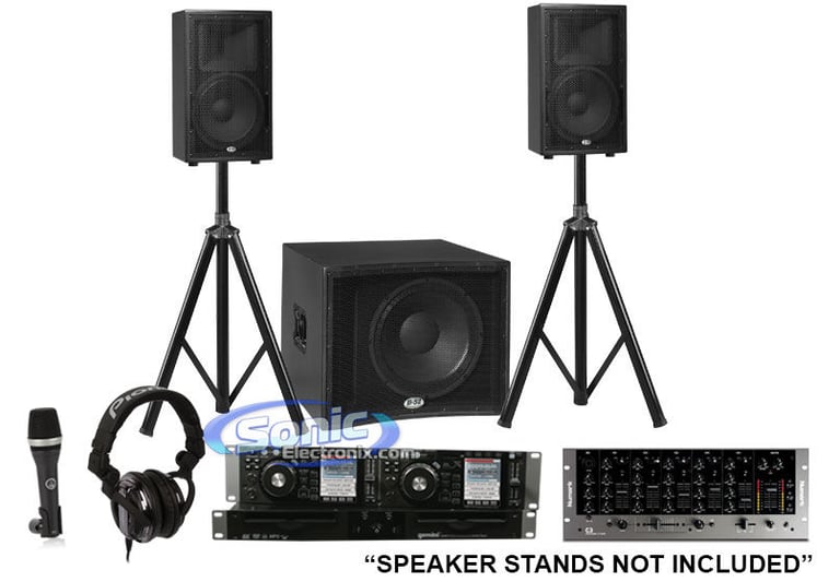 Gemini CDMP-2700 Pro DJ Package with FREE Cables and Stands Image 1