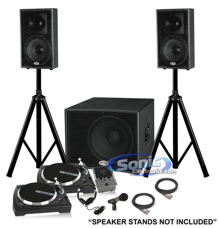 Numark iBATTLEPACK Player DJ Package with FREE Cables and Stands Image 1